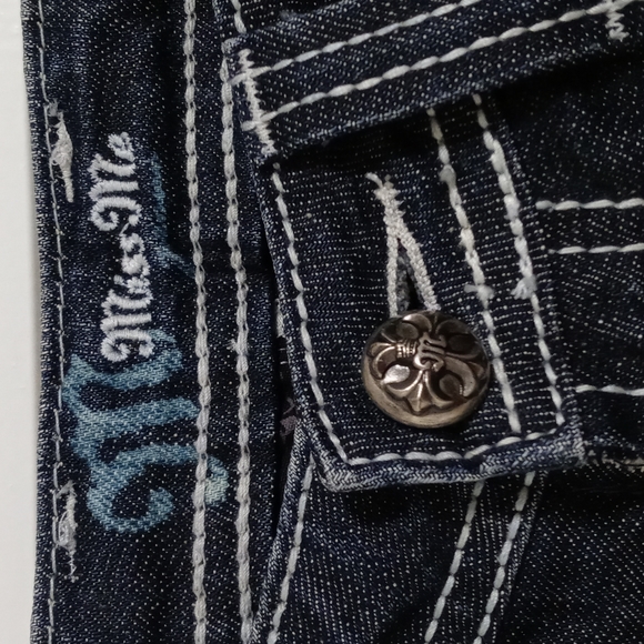 🖤Miss Me🖤 - Cross Distressed Bootcut Jean - Picture 6 of 16